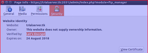 How to install CentOS Web Panel: adding a Let's Encrypt SSL certificate