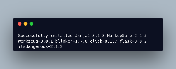 Python Flask RESTful API Tutorial: Installing Flask