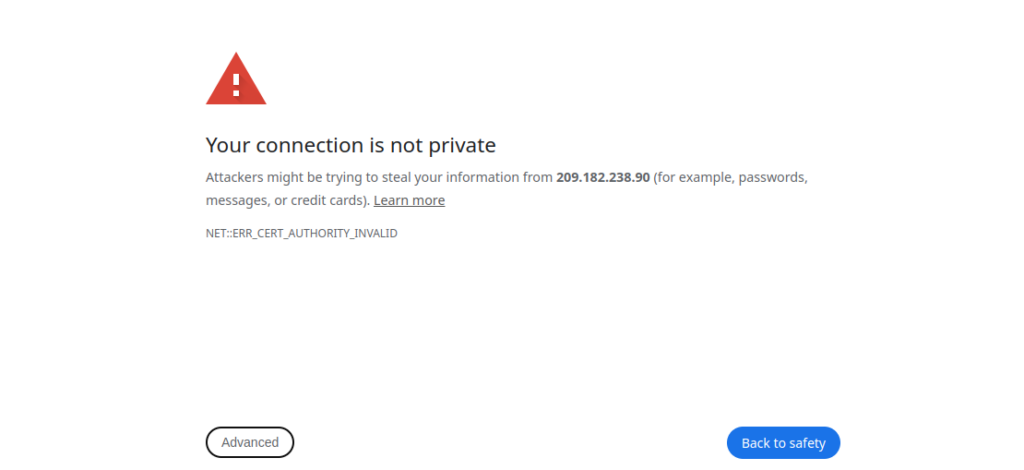 Create an nginx self signed certificate