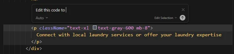Inline Chat Edit