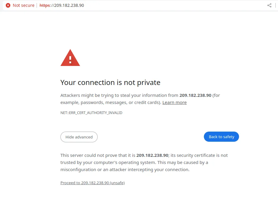 Create an Apache self signed certificate