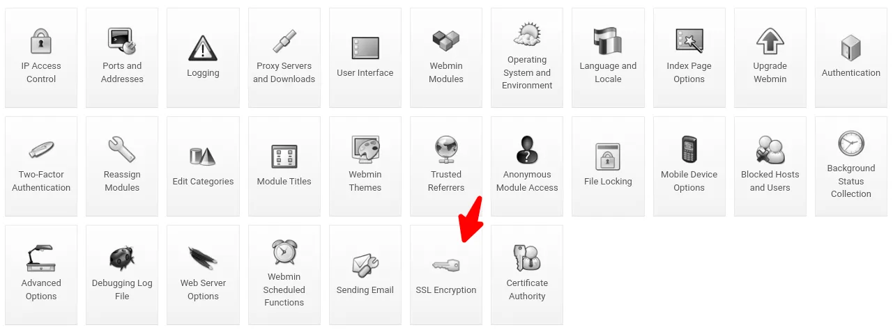 Webmin Let's Encrypt Setup