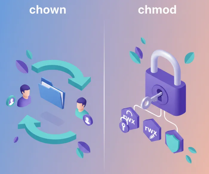 what does chown do vs chmod